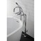 Aqua Vintage CCK8401DL Freestanding Tub Faucet with Supply Line, Stop Valve, Polished Chrome CCK8401DL - alternate 4